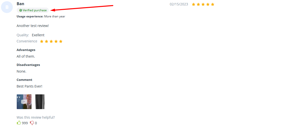Most positive and most critical review blocks