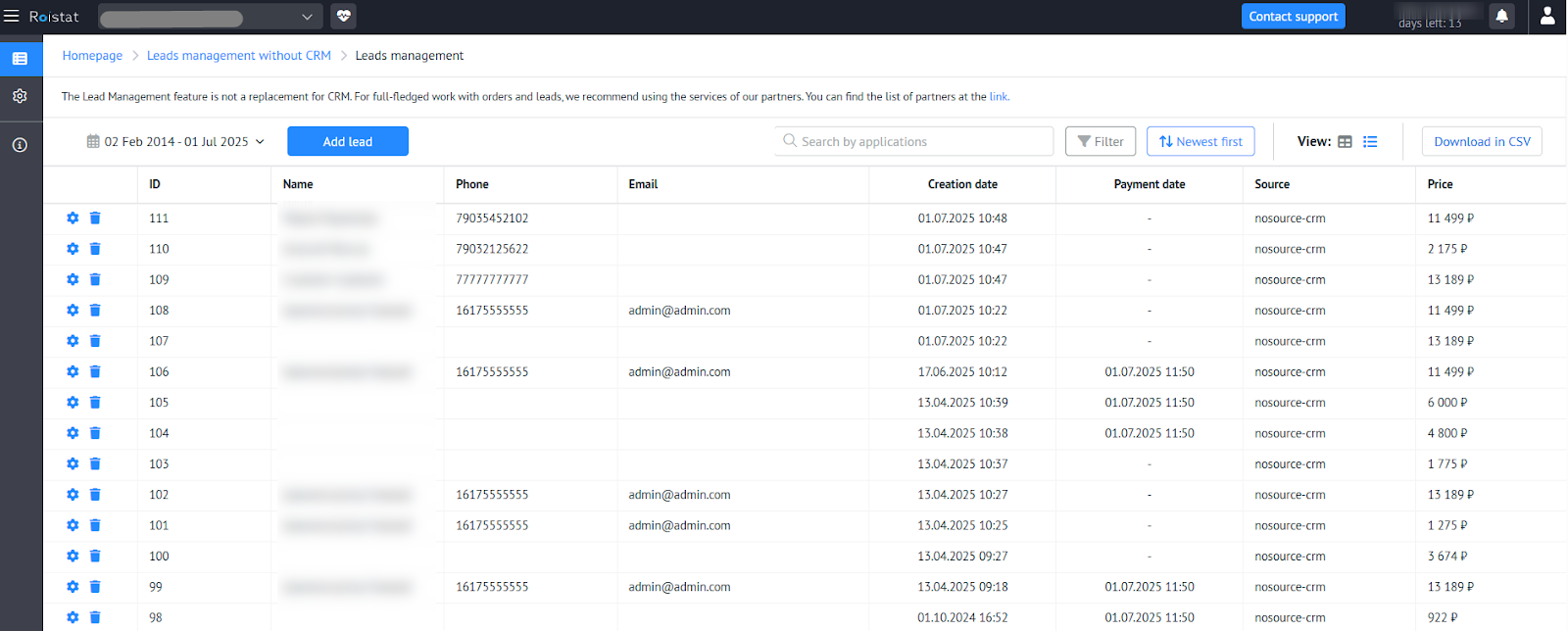 Order status mapping