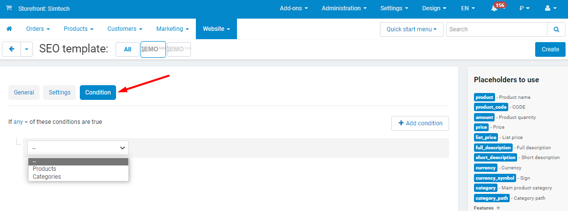 Applying a template to selected fields