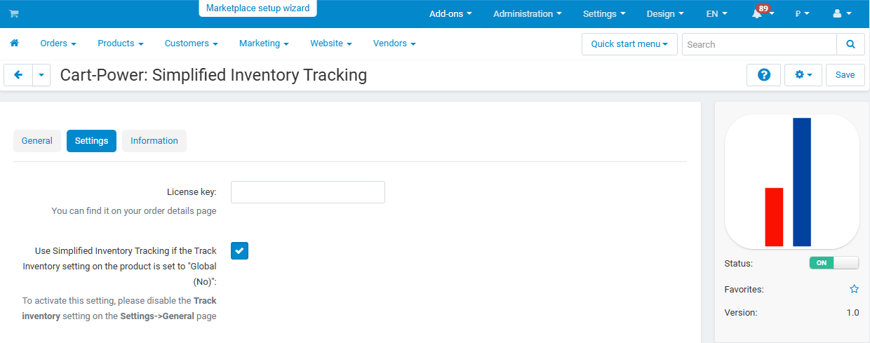 Overriding the global tracking setting